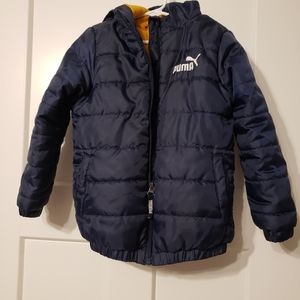 Like New Boys Puma Puffer Jacket Coat Size 5